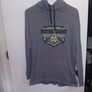 Under Armour ND Softball Gray Long Sleeve Tee